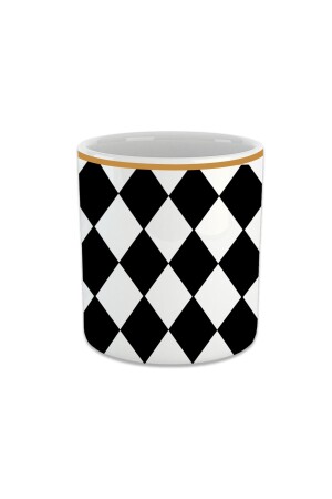 Checkered Espresso, Double Turkish Coffee Cup - Handleless Glass Coffee Cup FIN187 - Vivas