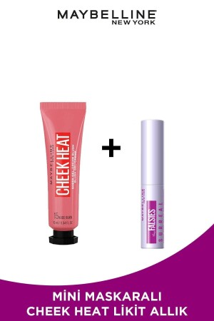 Cheek Heat Liquid Blush – 15 Nude Burn & Mini Falsies Surreal Mascara 4. 7ML Make-up-Set - Maybelline New York