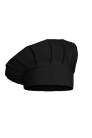 Chef Hat Mushroom Cap (black) - Adalilar İş Elbiseleri