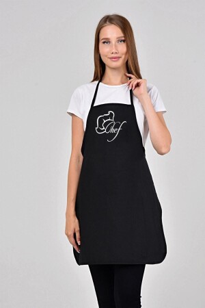 Chef Printed Black Kitchen Apron - Bagand