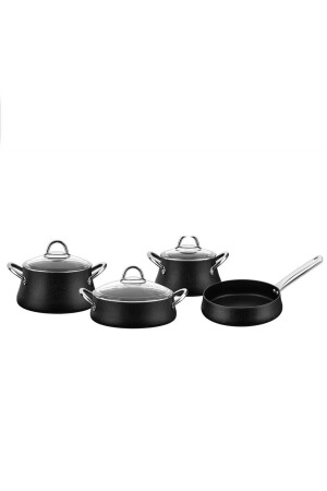 Chef Rubenıs Bestcook Luxury 7 Piece Cookware Set Black RC100 RC-100-S - Rubenis