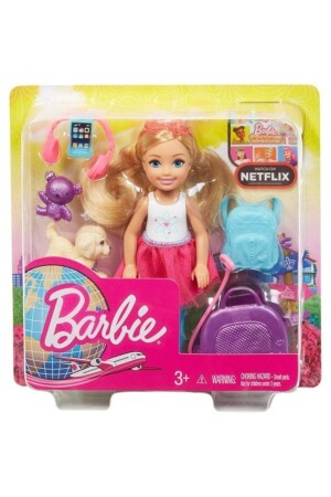 Chelsea and Accessories on Travel FWV20-FWV20 - Barbie