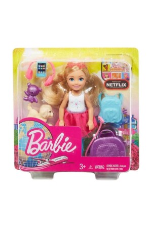 Chelsea Doll with Accessories Traveling FWV20 T000FWV20 - Barbie