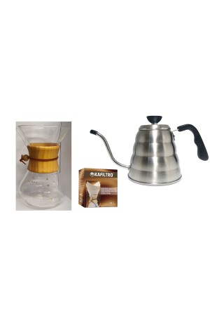 Chemex 800 ml Filter Paper Cover Barista Kettel 1200 Mlset grsbrg-chmx-1200ml - Genel Markalar