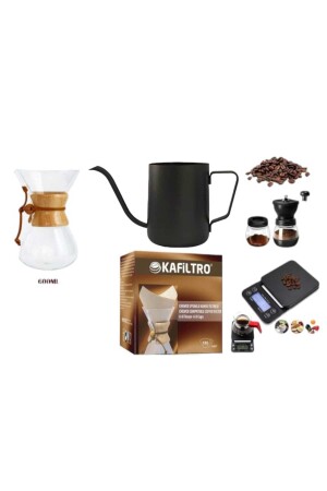 Chemex Glass Coffee Brewing 600 ml Profi-Set grsbrg-chmx-6ml - Genel Markalar