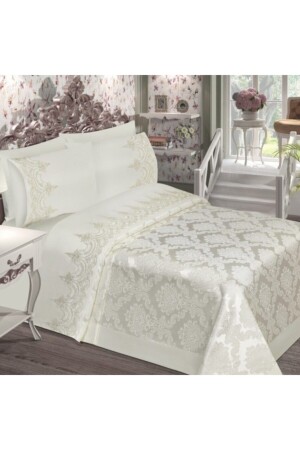 Chenille French Lace Pique Set Dowry Chenille Pique - Bursa Tekstil