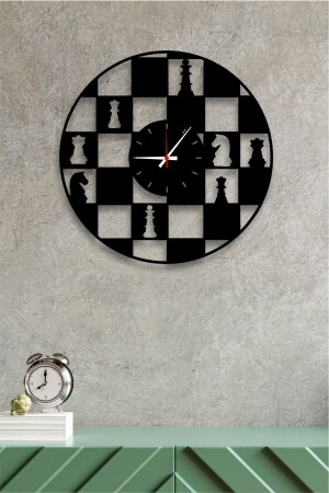 Chess Design Decorative Wall Clock chess-clock - Genel Markalar