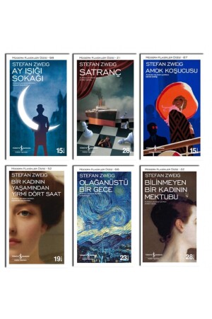 Chess Stefan Zweig 6 Book Set - Türkiye İş Bankası Kültür Yayınları
