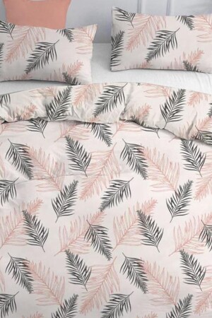Chiara Double Duvet Cover Set Pink CD442566 - Çeyiz Diyarı
