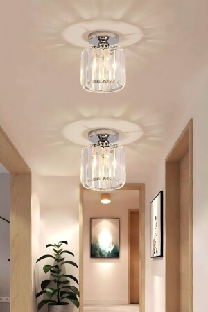 Chiaro Forte Model Chrome Color Plated Crystal Stone Metal Body Luxury Series Modern Plafonier Chandelier - Luna Lighting