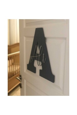 Children's and Baby's Room Letter Door and Wall Decoration Board Name Tag - Işıklıtoplardükkanı