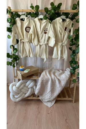 Children's Animal Patterned Bathrobe - Banian
