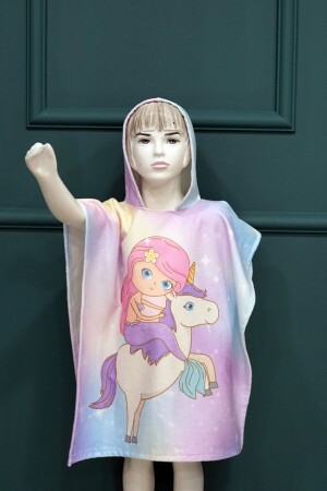 Children's Bathrobe Towel Poncho Mh-unicorn0004 - MoveBeach