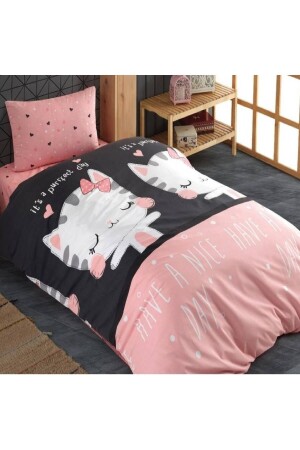 Children's Bedding Set with Elastic Sheets Natural Healthy Cotton Single Size Ranforce JHS0009 - LaLiva