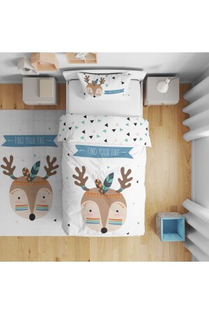 Children's Room Digital Printed Single Duvet Cover Set Without Sheets 160x220cm Model5003 i55003029000 - instababyrooms