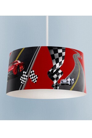 Children's Room Pendant Lamp Chandelier with Racing Car TLAV-194 - Talia Home