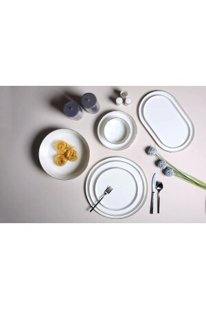 Chopin Platin 60 Parça 12 Kişilik Yemek Takımı 04ALM006716 - Porland