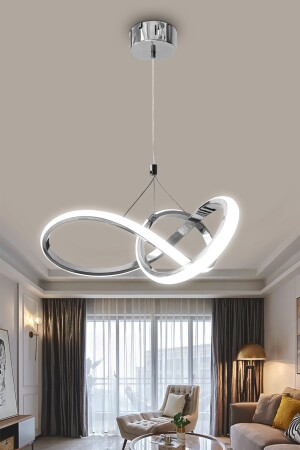 Chrome Led Chandelier White Light Powerled Led Chandelier kardelen - RSCOLLECTIONS