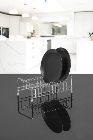Chrome Midi Plate Rack - Dish Rack TK-845 - Okyanus Home