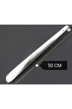 Chrome Nickel Plated Stainless Luxury Metal Shoe Horn - Shoe Horn - Kerata 50cm. - Polly Footcare Gülen Ayaklar
