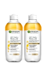 Çift Fazlı Micellar Makyaj Temizleme Suyu 400ml 2li PKTCFTFAZLMCLLARX2 - Garnier