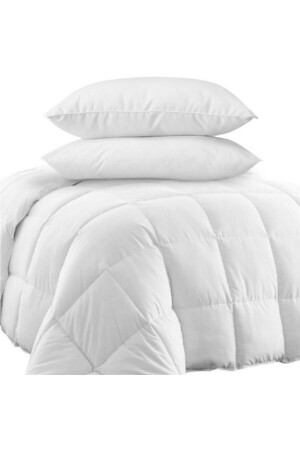 Çift Kişilik Antialerjik Microfiber Yorgan 195x215-2 Li Yastık - Mavera Ev Tekstili