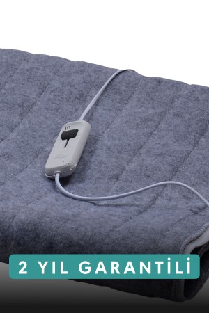 Çift Kişilik Gri Elektrikli Battaniye - Rawels