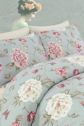 Çift Kişilik Kolay Ütülenir Nevresim Takımı Sandiego Mint Ep-004372 - Enlora Home