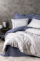 Çift Kişilik Nevresim Takımı Nitsa Lacivert 8680108068373 - Cotton Box