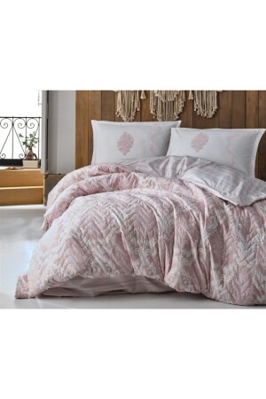 Double Cotton Ranforce Four Seasons Set Fiorita V1 Pink P1424S7110 - Clasy