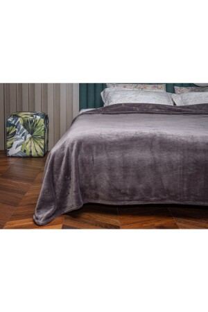 Çift Kişilik Wellsoft Battaniye (ANTRASİT) 200x220 Cm. 12450 - MEYHOME