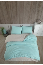 Çift Taraflı Çift Kişilik Nevresim Takımı 200x220 Cm Çift Taraflı Nevresim Takımı Battal - Guloglu Home