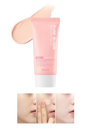 MNZ-Skin Brightening Sunscreen SPF50+/PA+++ 50ml APIEU Pure Block Tone-Up Sun Base 5809 - Missha