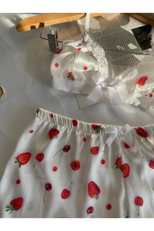 Cilekli Saten Crop Takım 189 - Krizia