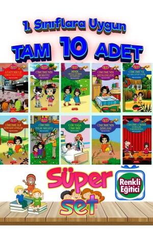 Cimcime Viele Informationen, 16-seitige Story-Serie 1. 10 Geschichten, die Freude am Lesen machen, passend für die Klassen - Gönül Yayincilik