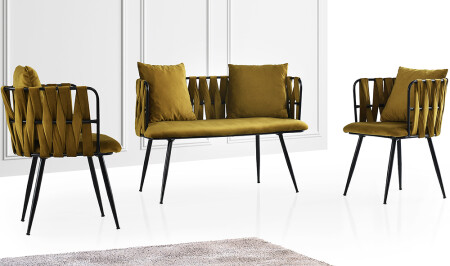 Çınar Green Tea Set Armchair V2 - Cadde Yıldız
