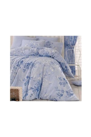 Cindy One Hundred Percent Cotton Akfil Fabric Double Duvet Cover Set Eln4838o - bursa çeyiz