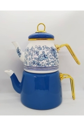 Çini Desen Emaye Çaydanlık 12A - Paçi