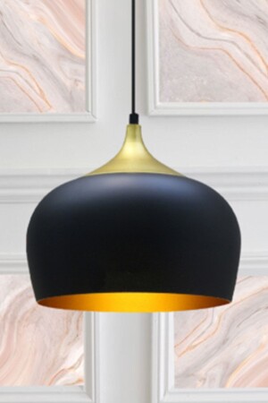 Circle Black Metal Chandelier Living Room Desktop Kitchen Cafe Office Hotel Single Chandeliers Lamp Lighting RSA2040XXXX01 - Bamyum
