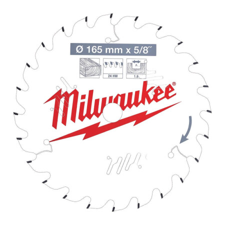 Circular saw MILWAUKEE 165x15.87x1.6 24HW - Milwaukee Accessories