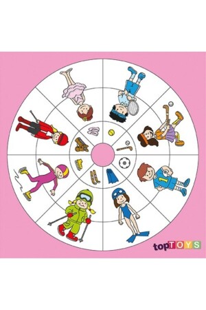 Circular Themes- Sports Wooden Puzzle CS-7025 - Genel Markalar