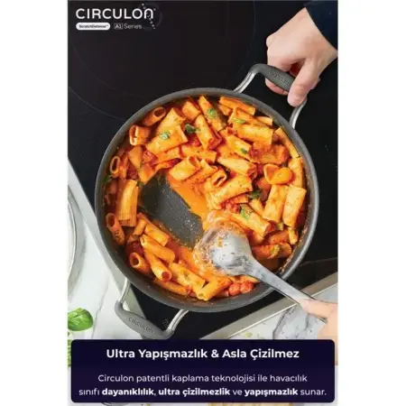 Circulon 24 CM Shallow Pan with Glass Lid - Circulon