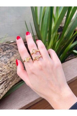 Citrine (Money Stone) Natural Stone Ring I Adjustable Gold Plated Ring I Minimalist - Lunastone