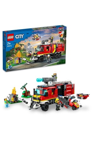 ® City Fire Department Command Truck 60374 - Building Set for Kids Ages 7 and Up (502 Pieces) - Lego