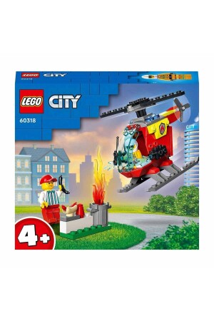 ® City Fire Helicopter 60318 Construction Set (53 Pieces) - Lego