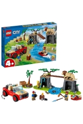 City Vahşi Hayvan Kurtarma Jipi 60301 Çizgi Dizi Karakteri içeren Oyuncak Yapım Seti (157 Parça) RS-L-60301 - LEGO