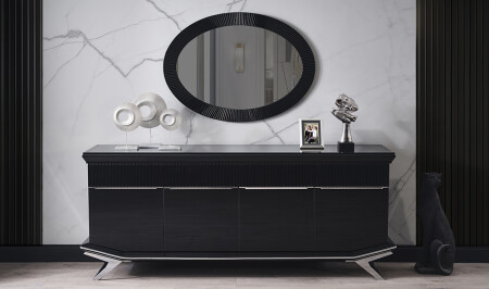 Clara Black Silver Console - Cadde Yıldız