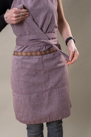 Claret Red Cook, Waiter, Chef, Kitchen Apron with Cotton Border MST - vivamaison