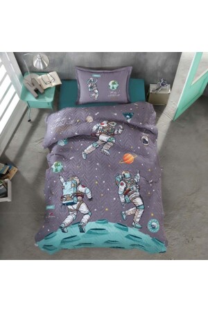 Clasy Single 4 Season Quilted Duvet Cover Set Space - DENİZLİ ÇEYİZ