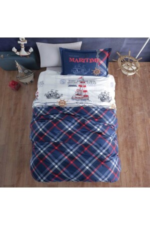Clasy Single Ranforce Duvet Cover Set Maritime Children Youth Nev. Tk. maritime - DENİZLİ ÇEYİZ